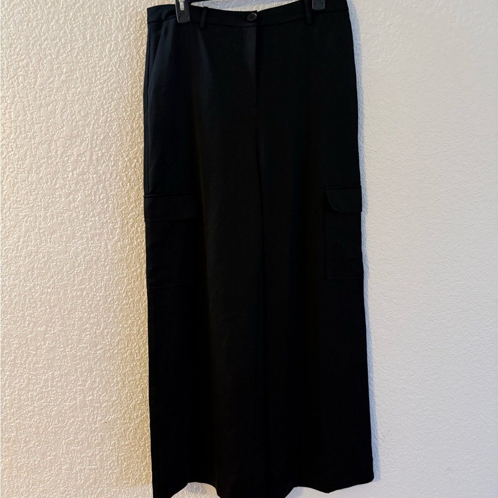 Lucy‎ Paris Elegant Black Pants with Cargo Pockets
